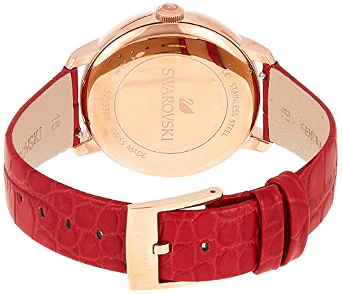  Shop Authentic Swarovski Crystalline Hours Red Crystal Dial Red Leather Strap Watch for Women - 5295380 - Luxxuri