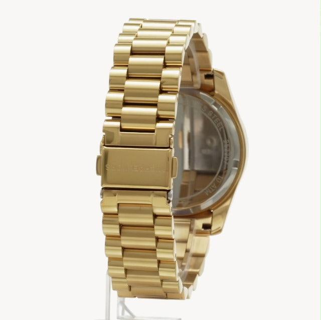  Shop Authentic Michael Kors Lexington Chronograph Brown Dial Gold Steel Strap Watch For Women - MK7276 - Luxxuri