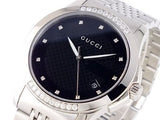  Shop Authentic Gucci G Timeless Diamonds Black Dial Silver Steel Strap Watch For Women - YA126408 - Luxxuri