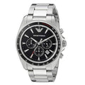  Shop Authentic Emporio Armani Sigma Chronograph Black Dial Silver Steel Strap Watch For Men - AR6098 - Luxxuri