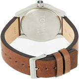  Shop Authentic Tommy Hilfiger Monogram Pop Quartz Silver Dial Brown Leather Strap Watch For Men - 1791772 - Luxxuri