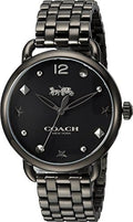 Coach Delancey Black Dial Black Steel Strap Watch For Women - 14502812