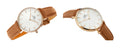  Shop Authentic Daniel Wellington Petite Durham White Dial Brown Leather Strap Watch For Women - DW00100172 - Luxxuri