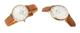  Shop Authentic Daniel Wellington Petite Durham White Dial Brown Leather Strap Watch For Women - DW00100172 - Luxxuri