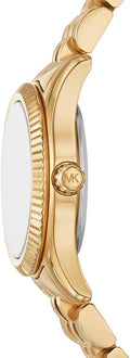  Shop Authentic Michael Kors Lexington Pave Three-Hand Green Dial Gold Steel Strap Watch for Women - MK4842 - Luxxuri