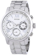  Shop Authentic Guess Sunrise Multifunction Quartz White Dial Silver Steel Strap Watch For Women - W0330L3 - Luxxuri