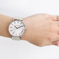 Coach Perry White Dial Pink Leather Strap Watch for Women - 14503118