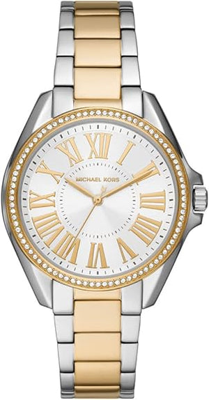  Shop Authentic Michael Kors Kacie Three Hand Silver Dial Two Tone Steel Strap Watch for Women - MK6931 - Luxxuri