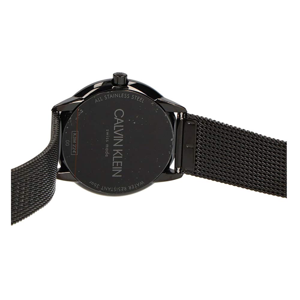  Shop Authentic Calvin Klein Minimal Black Dial Black Mesh Bracelet Watch for Women - K3M22421 - Luxxuri
