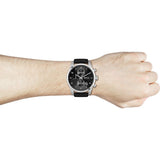  Shop Authentic Hugo Boss Skymaster Black Dial Black Leather Strap Watch for Men - 1513782 - Luxxuri