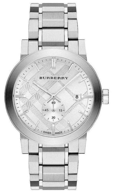  Shop Authentic Burberry The City Silver Dial Silver Steel Strap Watch for Men - BU9900 - Luxxuri