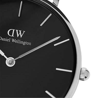  Shop Authentic Daniel Wellington Petite Ashfield Black Dial Black Mesh Strap Watch For Women - DW00100246 - Luxxuri