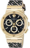  Shop Authentic Versace Greca Chronograph Black Dial Brown Leather Strap Watch For Men - VEZ900621 - Luxxuri