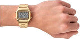  Shop Authentic Fossil Retro Digital Gold Dial Gold Steel Strap Watch for Men - FS5843 - Luxxuri