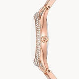  Shop Authentic Michael Kors Sylvia Mother Of Pearl Dial Rose Gold Steel Strap Watch for Women - MK4656 - Luxxuri
