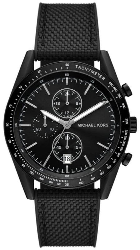  Shop Authentic Michael Kors Accelerator Chronograph Black Dial Black Nylon Strap Watch for Men - MK9143 - Luxxuri