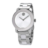  Shop Authentic Movado Bold Ceramic Silver Dial Silver Steel Strap Watch for Women - 3600638 - Luxxuri