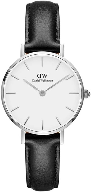  Shop Authentic Daniel Wellington Classic Petite Sheffield White Dial Black Leather Strap Watch For Women - DW00100186 - Luxxuri
