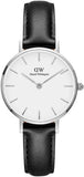  Shop Authentic Daniel Wellington Classic Petite Reading White Dial Black Leather Strap Watch For Women - DW00100185 - Luxxuri