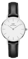  Shop Authentic Daniel Wellington Classic Petite Sheffield White Dial Black Leather Strap Watch For Women - DW00100242 - Luxxuri