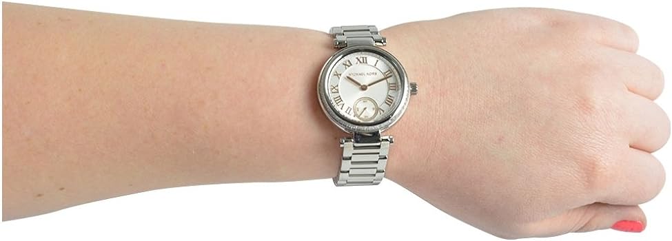  Shop Authentic Michael Kors Skylar Quartz White Dial Silver Steel Strap Watch For Women - MK5970 - Luxxuri