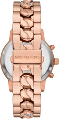  Shop Authentic Michael Kors Ritz Chronograph Rose Gold Dial Rose Gold Steel Strap Watch For Women - MK7223 - Luxxuri