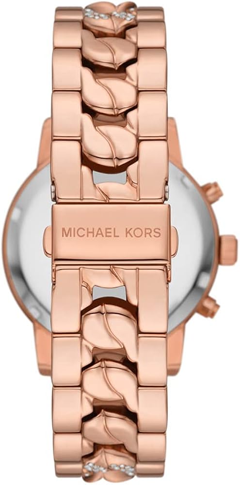  Shop Authentic Michael Kors Ritz Chronograph Rose Gold Dial Rose Gold Steel Strap Watch For Women - MK7223 - Luxxuri