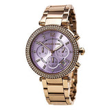  Shop Authentic Michael Kors Parker Purple Dial Rose Gold Steel Strap Watch for Women - MK6169 - Luxxuri