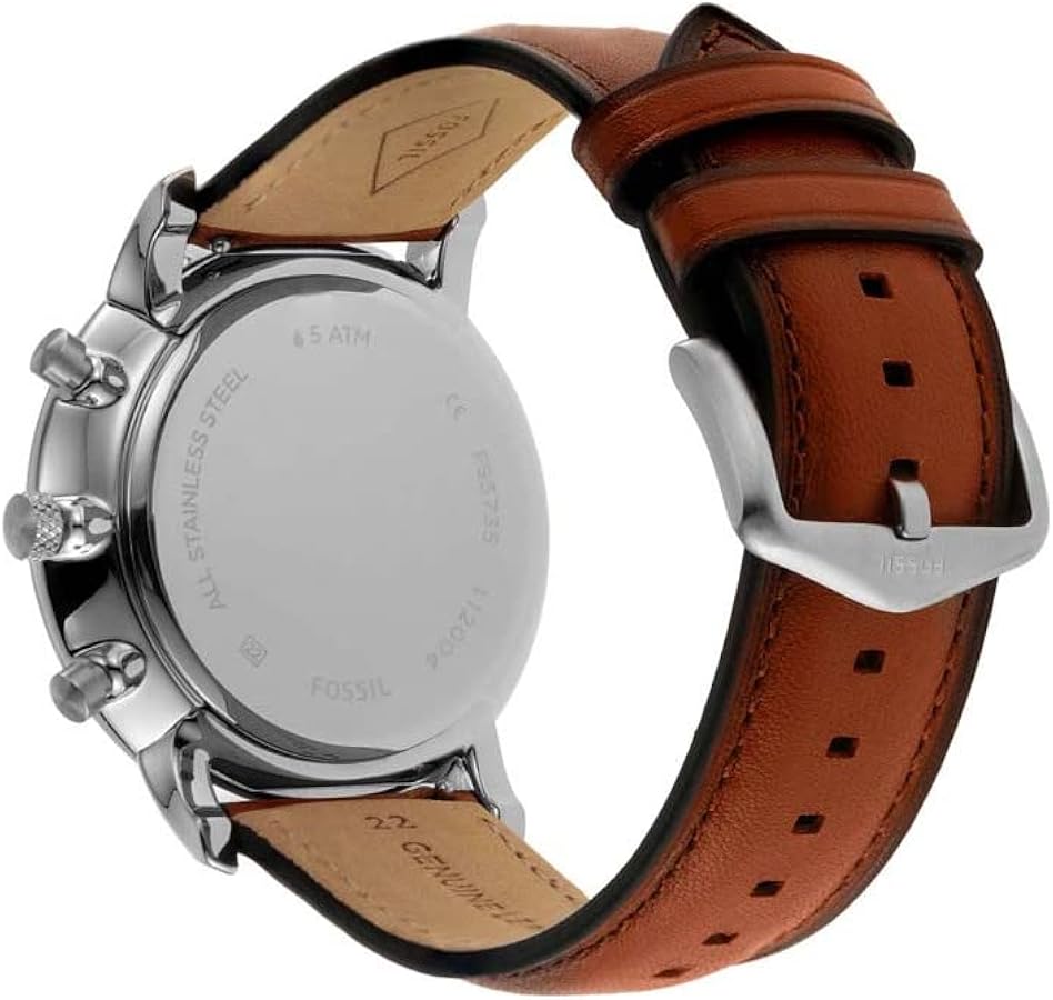  Shop Authentic Fossil Neutra Chronograph Green Dial Brown Leather Strap Watch for Men - FS5735 - Luxxuri