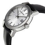  Shop Authentic Burberry The City Silver Dial Black Leather Strap Watch for Women - BU9106 - Luxxuri