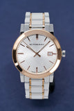  Shop Authentic Burberry The City White Dial Two Tone Steel Strap Watch for Women - BU9006 - Luxxuri