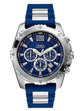  Shop Authentic Guess Sport Multifunction Blue Dial Blue Rubber Strap Watch For Men - W0167G3 - Luxxuri