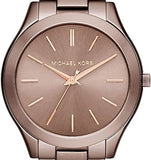  Shop Authentic Michael Kors Runway Quartz Brown Dial Brown Steel Strap Watch For Women - MK3418 - Luxxuri