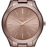  Shop Authentic Michael Kors Runway Quartz Brown Dial Brown Steel Strap Watch For Women - MK3418 - Luxxuri