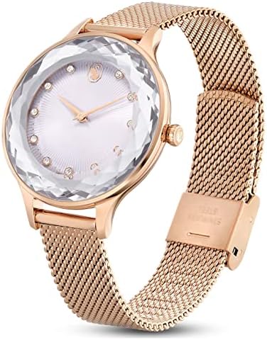  Shop Authentic Swarovski Octea Nova Silver Dial Rose Gold Mesh Strap Watch for Women - 5650011 - Luxxuri