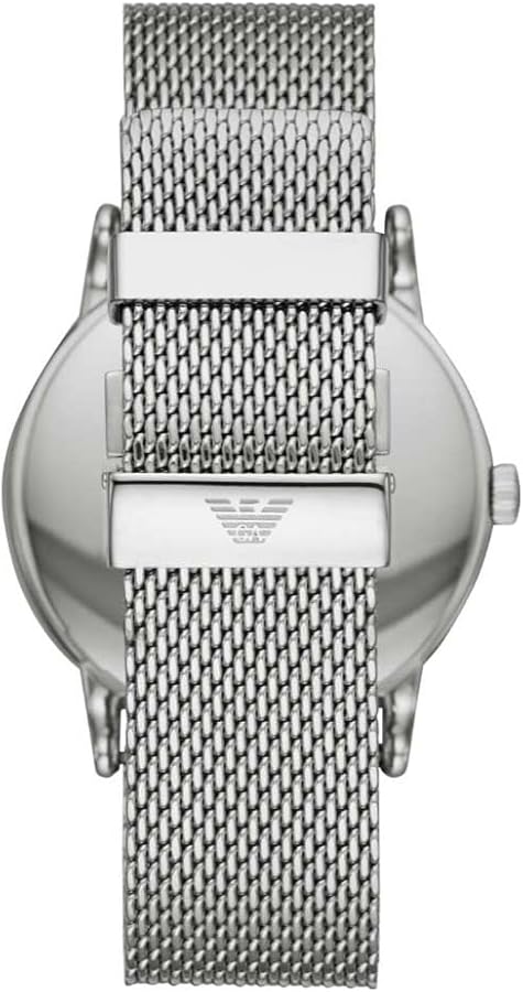  Shop Authentic Emporio Armani Luigi Quartz Blue Dial Silver Mesh Bracelet Watch For Men - AR11230 - Luxxuri