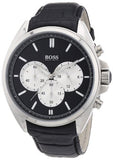  Shop Authentic Hugo Boss Driver Black Dial Black Leather Strap Watch for Men - 1512879 - Luxxuri