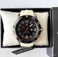  Shop Authentic Tommy Hilfiger Sport Black Dial White Rubber Strap Watch for Men - 1790986 - Luxxuri