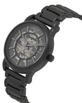  Shop Authentic Emporio Armani Meccanico Skeleton Black Dial Black Steel Strap Watch For Men - AR60045 - Luxxuri