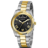  Shop Authentic Guess Connoisseur Black Dial Two Tone Steel Strap Watch for Men - GW0265G5 - Luxxuri