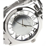  Shop Authentic Marc Jacobs Henry Transparent Silver Dial Silver Steel Strap Watch for Women - MBM3205 - Luxxuri