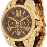  Shop Authentic Michael Kors Bradshaw Chronograph Brown Dial Two Tone Steel Strap Watch For Women - MK5696 - Luxxuri