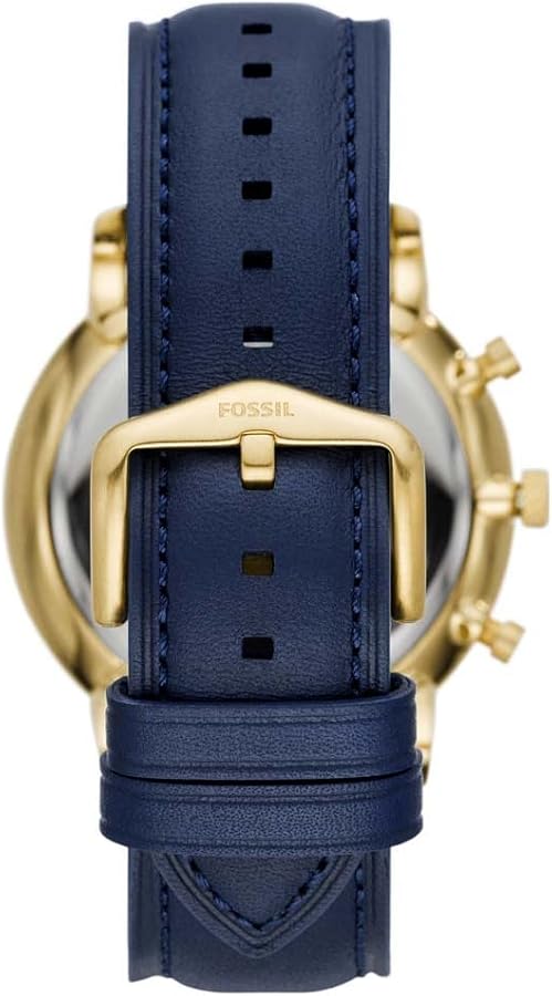  Shop Authentic Fossil Neutra Chronograph Blue Dial Blue Leather Strap Watch for Men - FS5790 - Luxxuri