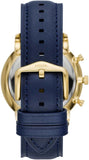  Shop Authentic Fossil Neutra Chronograph Blue Dial Blue Leather Strap Watch for Men - FS5790 - Luxxuri