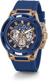  Shop Authentic Guess Matrix Multifunction Blue Dial Blue Rubber Strap Watch for Men - GW0423G4 - Luxxuri