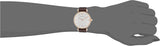  Shop Authentic Emporio Armani Gianni T-Bar Silver Dial Brown Leather Strap Watch For Women - AR11269 - Luxxuri