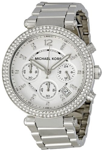  Shop Authentic Michael Kors Parker Silver Dial Silver Steel Strap Watch for Women - MK5353 - Luxxuri