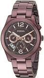  Shop Authentic Fossil Perfect Boyfriend Multifunction Maroon Dial Maroon Steel Strap Watch for Women - ES4110 - Luxxuri
