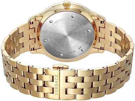  Shop Authentic Versace Univers Quartz White Dial Gold Steel Strap Watch for Men - VEBK00518 - Luxxuri
