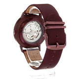  Shop Authentic Fossil Vintage Muse Automatic Skeleton Maroon Dial Maroon Leather Strap Watch for Women - ME3137 - Luxxuri